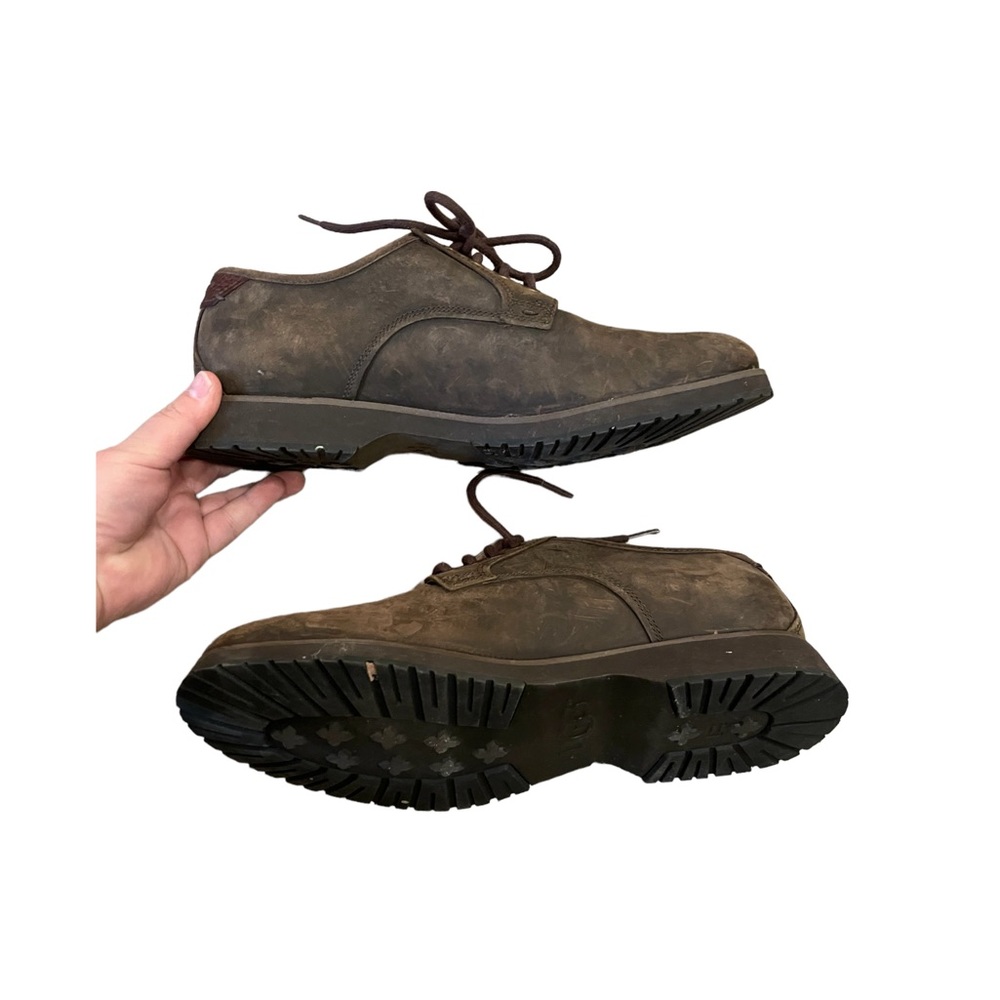 UGG Men’s Chocolate Brown Craven Grizzly Leather Shoes 9 - Picture 4 of 4